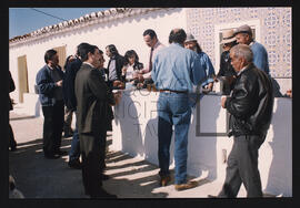 Visita de membros da autarquia local.
