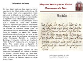 Documento do mês de abril de 2012 - Os figueirais de Tavira