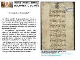 Documento do mês de dezembro de 2020 - Terreno junto ao “Rocio da Luz”
