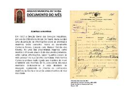 Documento do mês de maio de 2014 - Azenhas e Moinhos