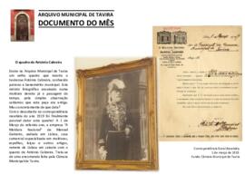Documento do mês de dezembro de 2015 - O quadro de António Cabreira