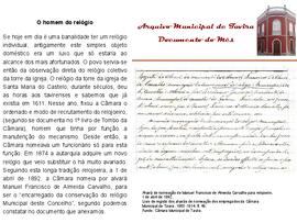 Documento do mês de janeiro de 2012 - O homem do relógio