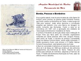 Documento do mês de janeiro de 2011 - Bomba, Pessoas e Bombeiros